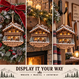Personalized Alpine Apres Ski Chalet Wood Ornament - Custom Keepsake - image 6