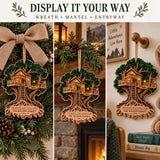 Personalized Rooted Together Treehouse Wood Ornament - Custom Keepsake - image 6