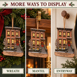 Personalized New York Brownstone Christmas Wood Ornament - Custom Keepsake - image 5