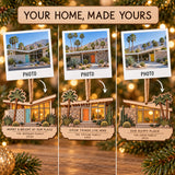 Personalized Mid Century Desert Home Wood Ornament - Custom Keepsake - image 2