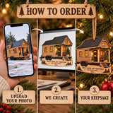 Personalized Tiny House On Wheels Wood Ornament - Custom Keepsake - image 4
