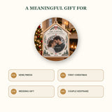 Personalized First Christmas Married Wood Ornament - Custom Keepsake - image 8