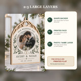Personalized Wedding Day Wood Ornament - Custom Keepsake - image 3