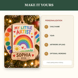 Personalized Child Artwork Wood Ornament - Custom Keepsake - image 5