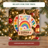 Personalized Child Artwork Wood Ornament - Custom Keepsake - image 6