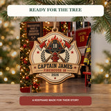 Personalized Firefighter Wood Ornament - Custom Keepsake - image 6