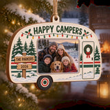 Personalized Happy Campers Wood Ornament - Custom Keepsake - image 1