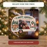 Personalized Happy Campers Wood Ornament - Custom Keepsake - image 6