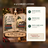 Personalized Book Lover Wood Ornament - Custom Keepsake - image 3