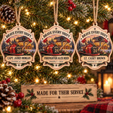 Personalized Firefighter Wood Ornament - Custom Keepsake - image 2