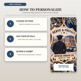 Personalized Police Officer Wood Ornament - Custom Keepsake - image 6