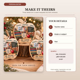 Personalized Teacher Wood Ornament - Custom Keepsake - image 5