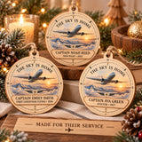 Personalized Airline Pilot Wood Ornament - Custom Keepsake - image 2