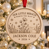 Personalized Ivf Worth The Wait Wood Ornament - Custom Keepsake - image 1