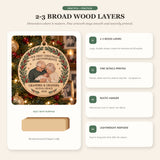 Personalized First Christmas Grandparents Wood Ornament - Custom Keepsake - image 4
