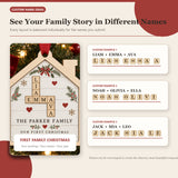 Personalized First Christmas Family Wood Ornament - Custom Keepsake - image 2