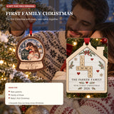 Personalized First Christmas Family Wood Ornament - Custom Keepsake - image 3