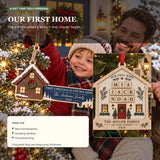 Personalized First Home Family Wood Ornament - Custom Keepsake - image 3