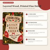 Personalized Cousin Crew Wood Ornament - Custom Keepsake - image 4