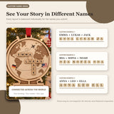 Personalized Host Family Exchange Wood Ornament - Custom Keepsake - image 2
