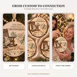 Personalized First Christmas Grandparents Wood Ornament - Custom Keepsake - image 7