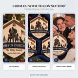 Personalized Military Family Home For Christmas Wood Ornament - Custom Keepsake - image 7