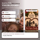 Personalized Family With Pets Wood Ornament - Custom Keepsake - image 8
