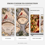 Personalized Family Memorial Cardinal Wood Ornament - Custom Keepsake - image 7