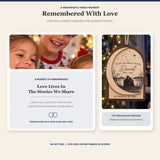 Personalized Loss Of Husband Night Sky Wood Ornament - Custom Keepsake - image 3