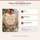 Personalized Loss Of Wife Wildflower Butterfly Wood Ornament - Custom Keepsake - image 5
