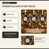 Personalized First Dance Vinyl Wood Ornament - Custom Keepsake - image 5