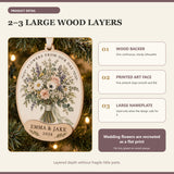 Personalized Bridal Bouquet Wood Ornament - Custom Keepsake - image 4