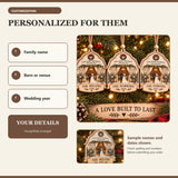 Personalized Rustic Barn Wedding Wood Ornament - Custom Keepsake - image 5