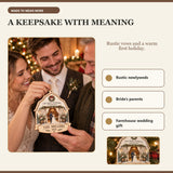Personalized Rustic Barn Wedding Wood Ornament - Custom Keepsake - image 8