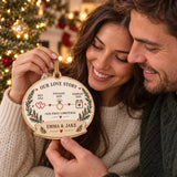 Personalized Love Story Timeline Wood Ornament - Custom Keepsake - image 3