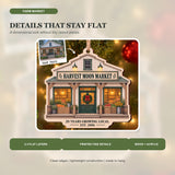 Personalized Farm Market Anniversary Wood Ornament - Custom Keepsake - image 3