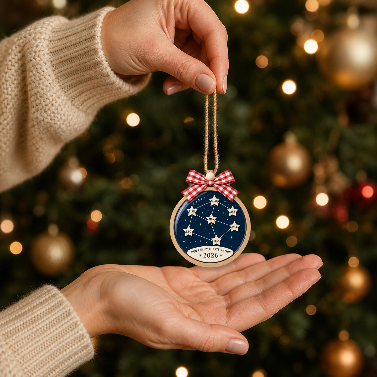 Personalized Grandma Family Constellation Acrylic Ornament - Custom Names Keepsake - image 7