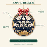 Personalized Soccer Acrylic Ornament - Custom Names Keepsake - image 2