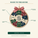 Personalized Team Puzzle Acrylic Ornament - Custom Names Keepsake - image 2