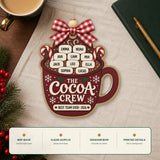 Personalized Team Hot Cocoa Acrylic Ornament - Custom Names Keepsake - image 6