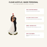 Personalized Newlywed First Christmas Photo Acrylic Ornament - Custom Couple Keepsake - image 4
