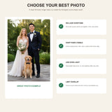 Personalized Bride Groom With Pet Photo Acrylic Ornament - Custom Couple Keepsake - image 8