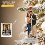 Personalized First Home Together Photo Acrylic Ornament - Custom Couple Keepsake - image 1