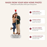 Personalized First Home Together Photo Acrylic Ornament - Custom Couple Keepsake - image 4