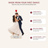 Personalized Wedding Dance Moment Photo Acrylic Ornament - Custom Couple Keepsake - image 4
