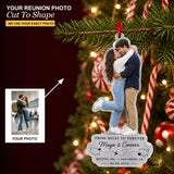 Personalized Long Distance To Forever Photo Acrylic Ornament - Custom Couple Keepsake - image 1