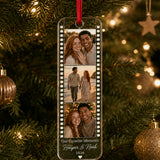Personalized Film Strip Photo Collage Photo Acrylic Ornament - Custom Couple Keepsake - image 2