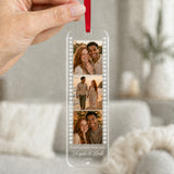 Personalized Film Strip Photo Collage Photo Acrylic Ornament - Custom Couple Keepsake - image 3