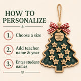 Personalized Teacher Little Stars Wood Ornament - Custom Class Names Keepsake - image 10