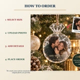 Personalized Engagement Acrylic Ornament - Custom Photo Keepsake - image 4